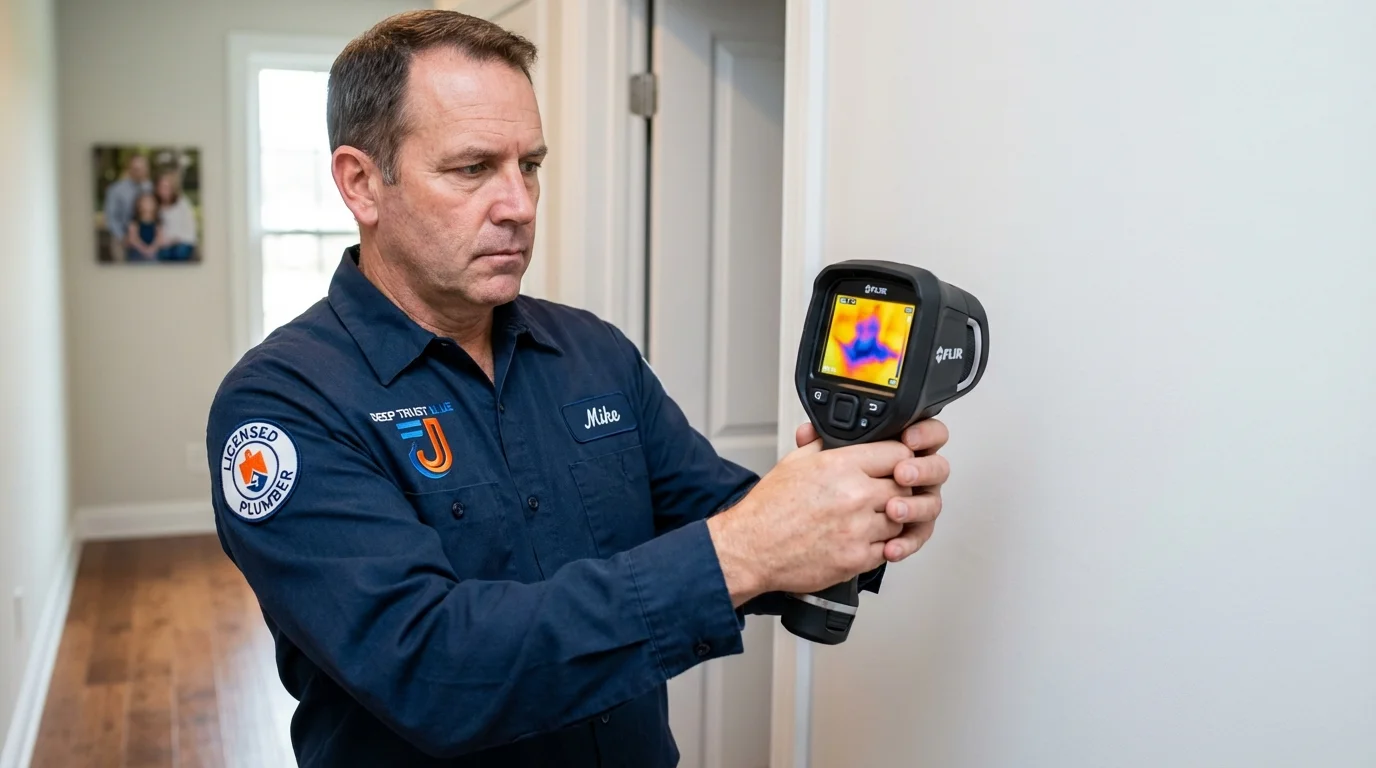 Thermal imaging leak detection by Johns Plumbing LLC in Zimmerman